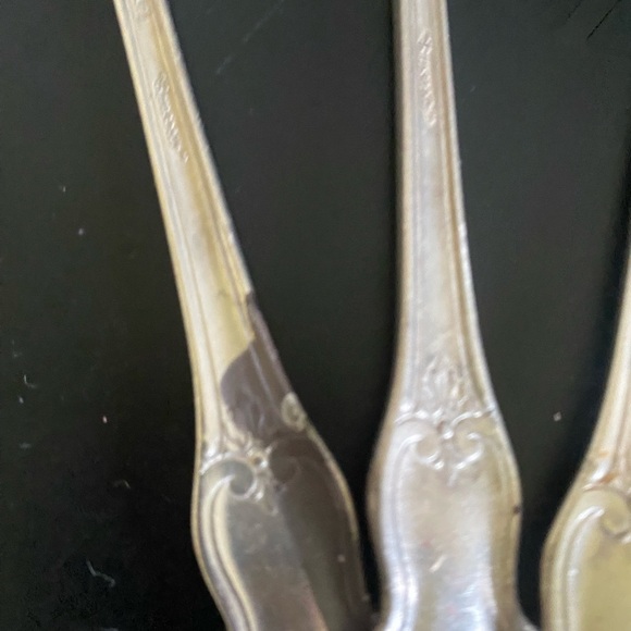 Vintage 4 National Silver Guildcraft Concerto 1944 MCM Regency Soup Spoon Set - Picture 9 of 13